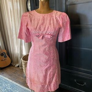 Vintage Homeade Short Pink Dress